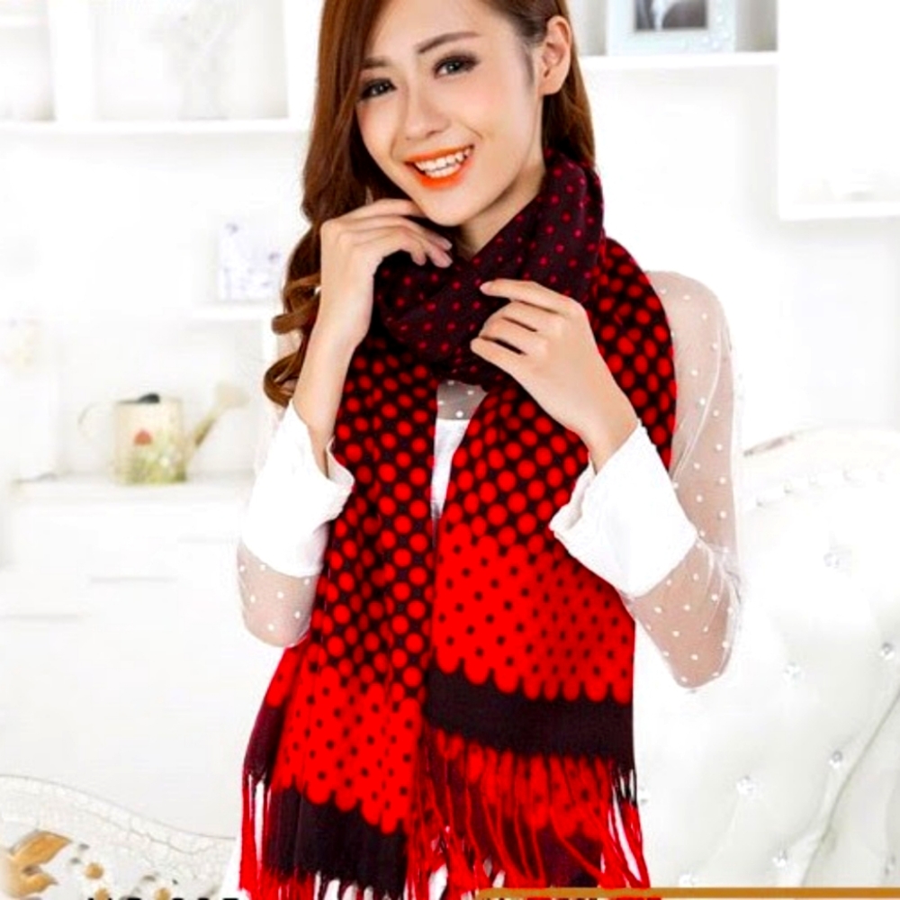 Red Shawl Scarf